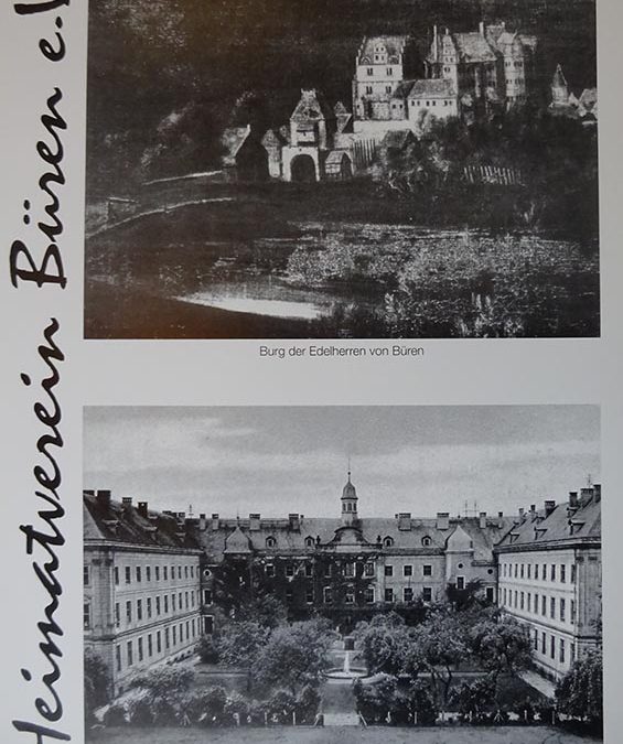 Burg und Jesuitenkolleg – Historische Stadtansicht Heimatverein Büren 800 Jahre